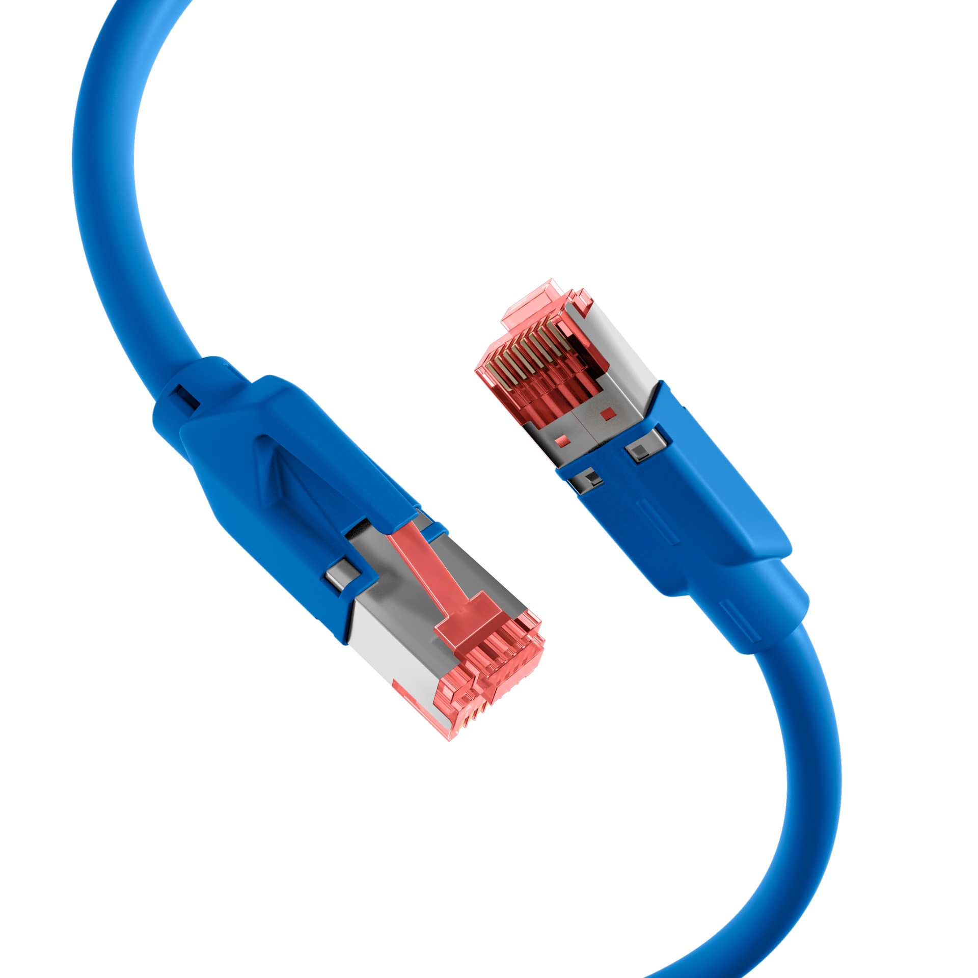 RJ45 Cat6A crossover Dätwylerkabel 7702 blau TM21 Patchkabel