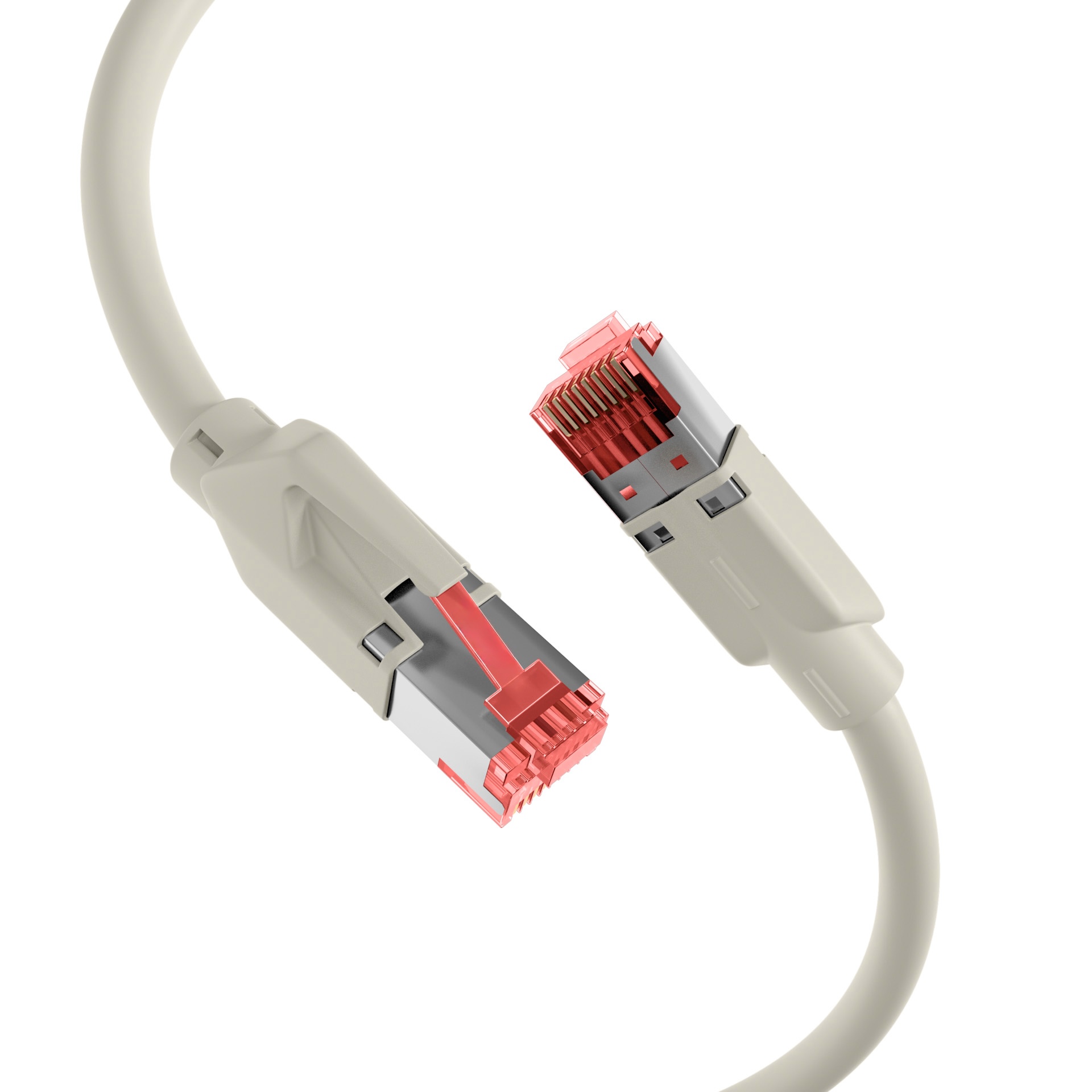 RJ45 Cat6A Dätwylerkabel 7702 grau TM21 Patchkabel