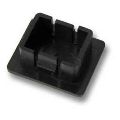 Blindstopfen für Frontplatte E2000SC-SimplexLC duplex Bohrungen Kunststoff schwarz schwarz