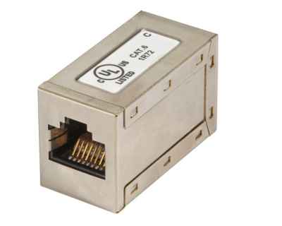 Modular-Kupplung CAT. 6RJ45 88 BuchsenMetallgehäuse vollgeschirmt