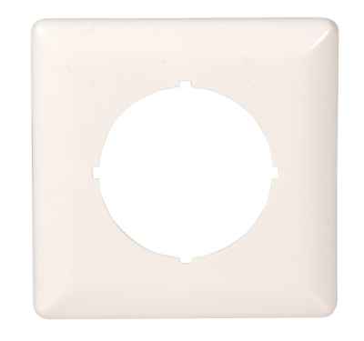 Abdeckplatte RAL 90 rein weiß 80x80 mm