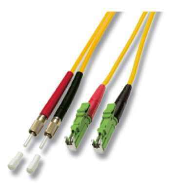 LWL 9/125µ OS2 duplex E2000 APC8°/DIN Patchkabel