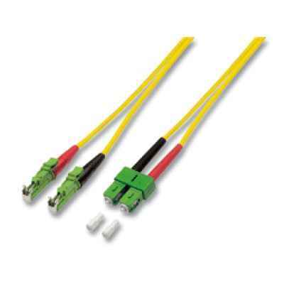 LWL 9/125µ OS2 duplex E2000 APC / SC APC Patchkabel