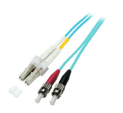 LWL LC/ST 50/125µ OM3 duplex Patchkabel