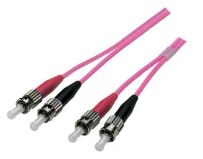 LWL ST/ST 50/125µ OM4 duplex Patchkabel