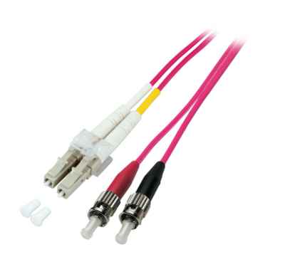 LWL LC/ST 50/125µ OM4 duplex Patchkabel