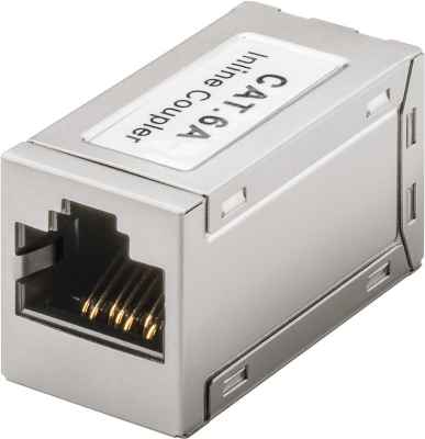 Modular-Kupplung CAT. 6ARJ45 88 BuchsenMetallgehäuse vollgeschirmt