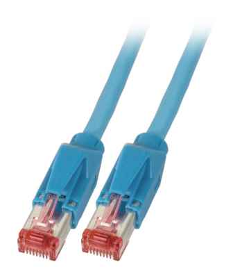 RJ45 Cat6A Leoni F6-90 blau TM21 Patchkabel