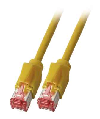 RJ45 Cat6A Leoni F6-90 gelb TM21 Patchkabel