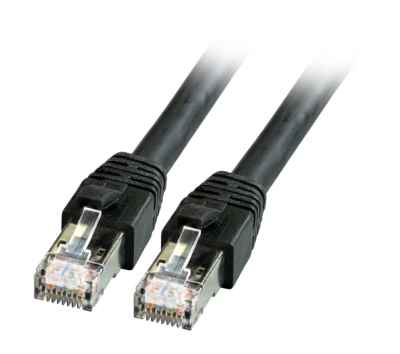RJ45Cat.8.1 schwarz Patchkabel