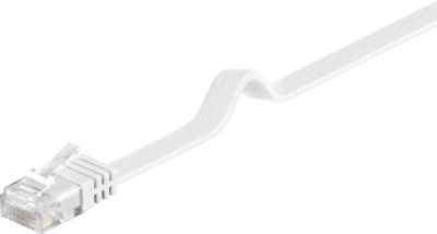 CAT 6 Flachpatchkabel weiß Patchkabel