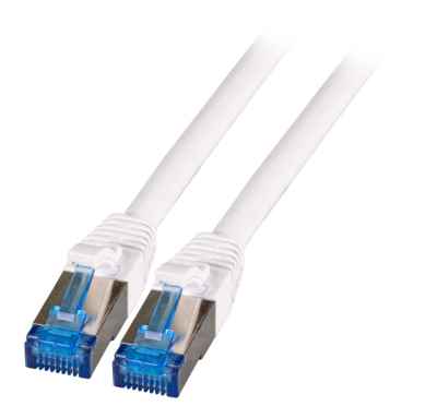 RJ45 Cat.6A Cat.7 Rohkabel superflex Mantel weiß Patchkabel