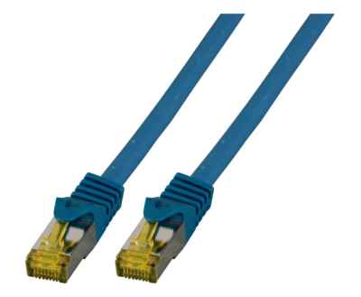 RJ45 PIMF Cat.6A LSZH mit Cat.7 blau Patchkabel