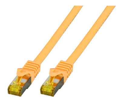 RJ45 PIMF Cat.6A LSZH mit Cat.7 gelb Patchkabel