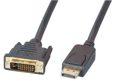 DeLOCK Displayport DVIvergoldet Displayport St.24+1pol DVI St. Patchkabel