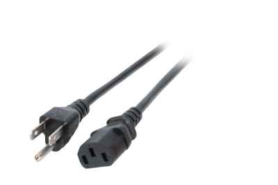 Stromversorgungskabel USA Canada Powerkabel schwarz Patchkabel