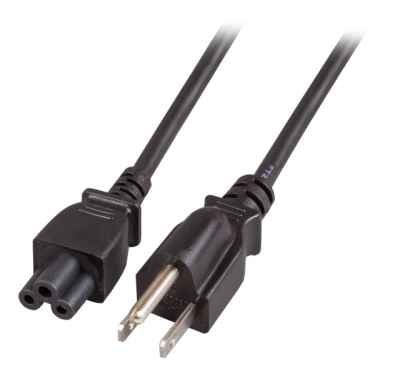 Stromversorgungskabel USA Canada Powerkabel schwarz Patchkabel