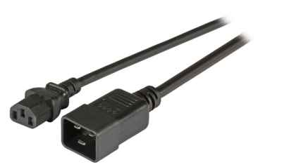 Kaltgeräteverlängerung Stecker C20Buchse C13