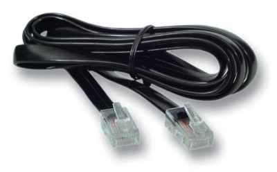 Modularkabel RJ45RJ12 schwarz Patchkabel