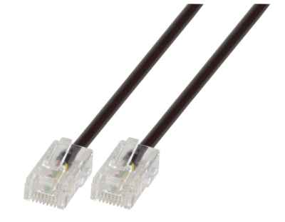 ISDN schwarz Patchkabel