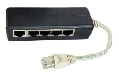 ISDN 5fach Adapter RJ45 Stecker5xRJ45 Buchse