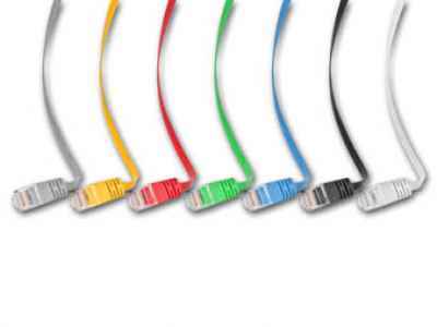 Slim RJ45 Cat6 grau Patchkabel