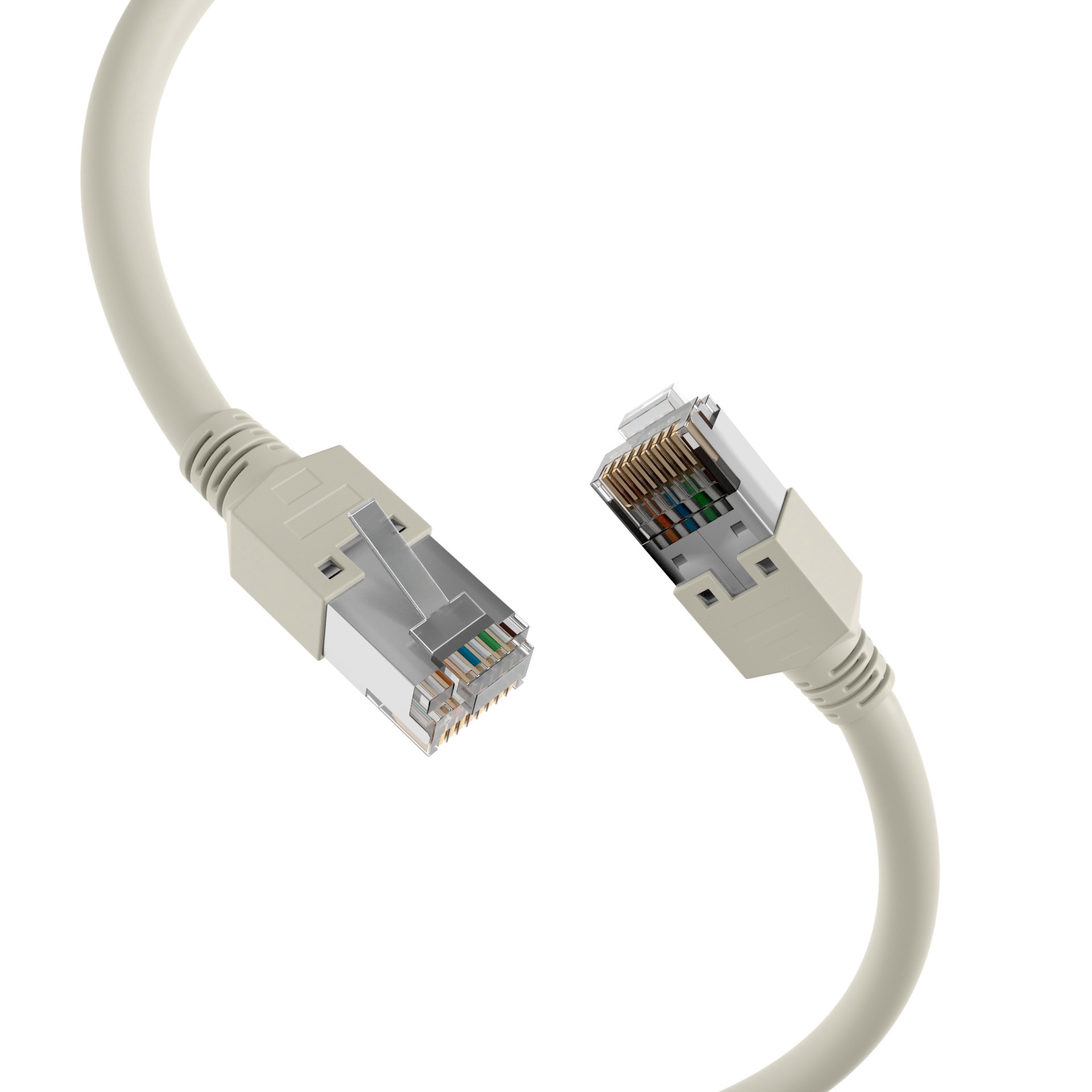 RJ45 Cat5e grau Dätwylerkabel Stecker TM11 Patchkabel