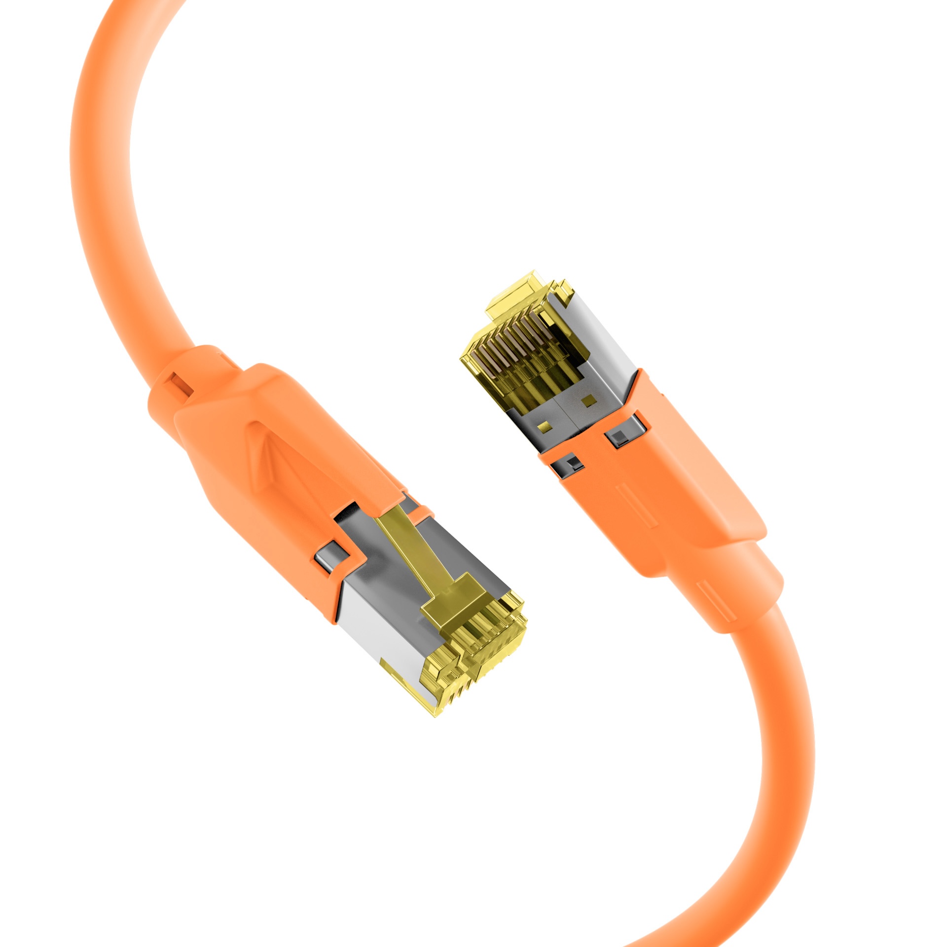 RJ45 Cat6A UC900 orange Stecker AMP Commscope Patchkabel